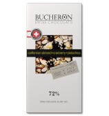 Горький шоколад с миндалем клюквой и фисташками (72% какао-продуктов) 100гр. картон